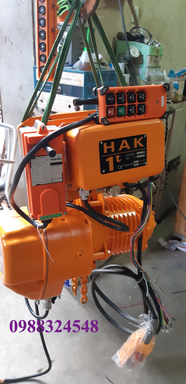 Pa lăng điện xích HAK-01-01S, tải trọng: 1000kg